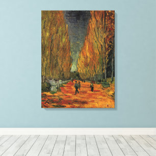 Les Alyscamps (Cemetery) by Vincent van Gogh Canvas Print