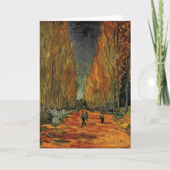Les Alyscamps (Cemetery) by Vincent van Gogh Card (Front)