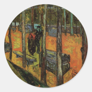 Les Alyscamps (Cemetery) by Vincent van Gogh Classic Round Sticker