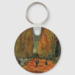 Les Alyscamps (Cemetery) by Vincent van Gogh Key Ring