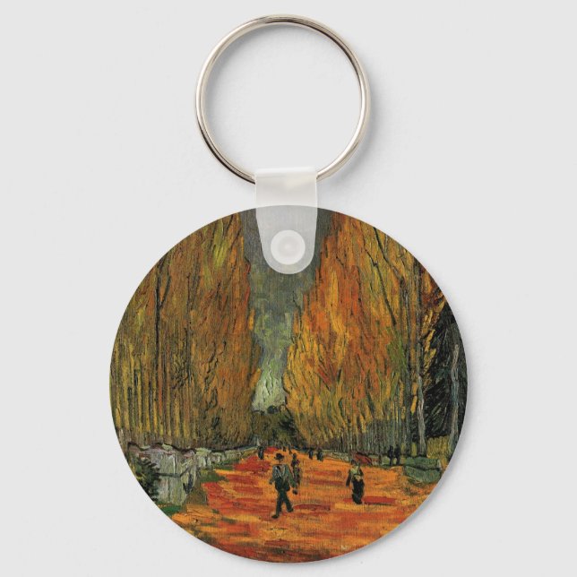 Les Alyscamps (Cemetery) by Vincent van Gogh Key Ring (Front)