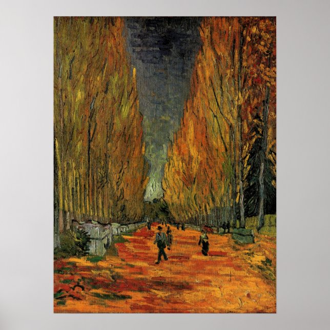 Les Alyscamps (Cemetery) by Vincent van Gogh Poster (Front)