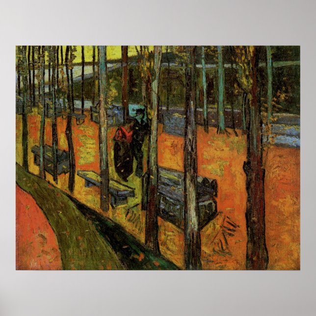 Les Alyscamps (Cemetery) by Vincent van Gogh Poster (Front)