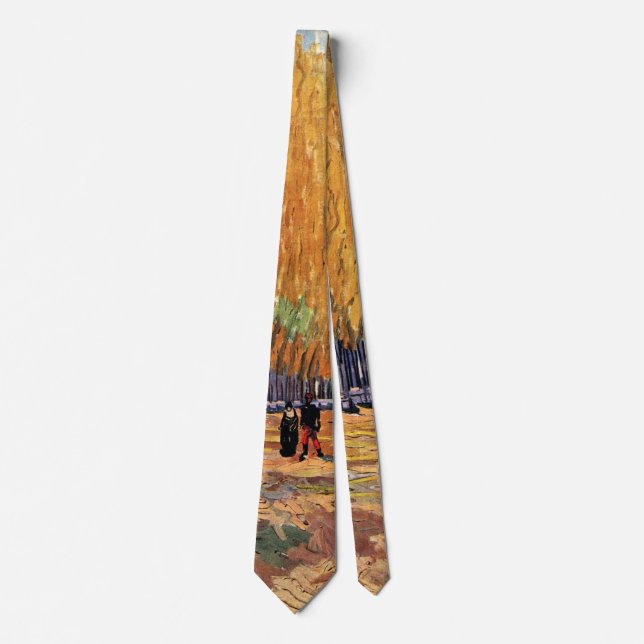 Les Alyscamps (Cemetery) by Vincent van Gogh Tie (Front)