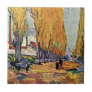 Les Alyscamps (Cemetery) by Vincent van Gogh Tile