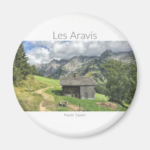 Les Aravis, Haute-Savoie Round Magnet