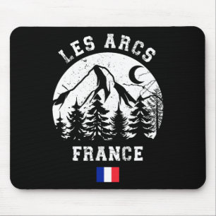 Les Arcs France Alps Ski Resort Alpine Skiing Fren Mouse Mat