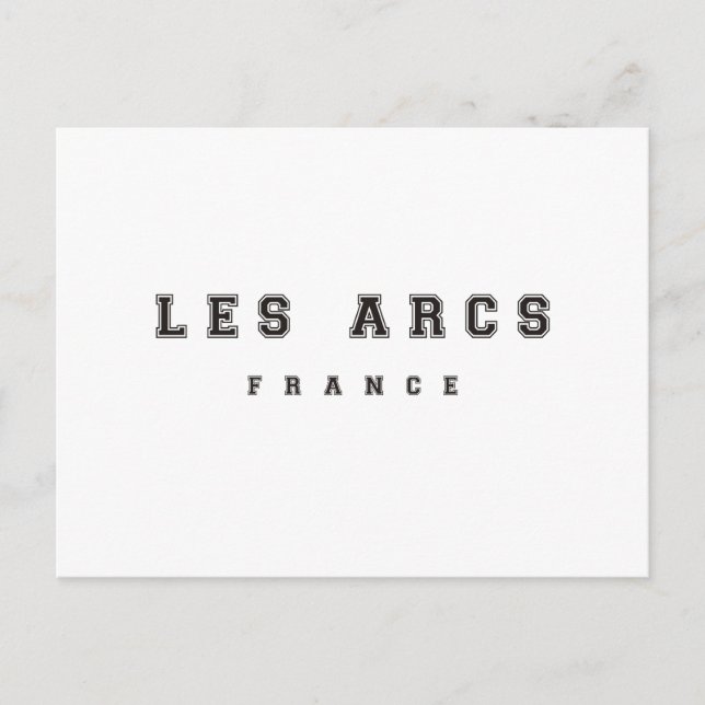 Les Arcs France Postcard (Front)