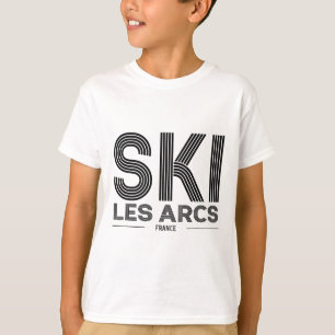 Les Arcs Ski Resort France Alps French Skiing Souv T-Shirt