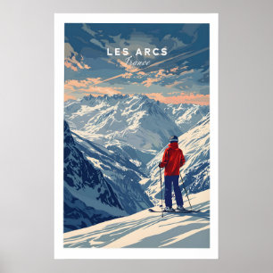 Les Arcs Travel Poster - France 1
