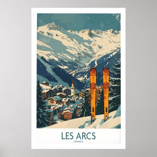 Les Arcs Wall Art - France 1 (Front)
