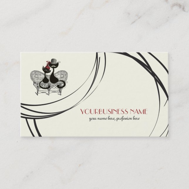 Les AristoChats Noirs de Paris Business Card (Front)