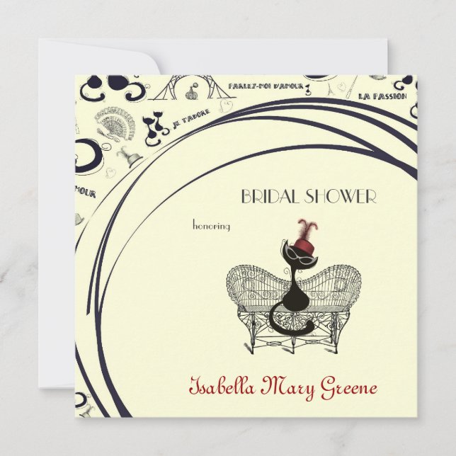 Les Aristochats Noirs - french passion Invitation (Front)