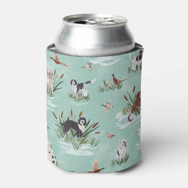 LES BARBETS Deeper Aqua Can Cooler (Can Front)