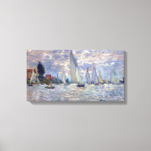 les Barques by Claude Monet Canvas Print