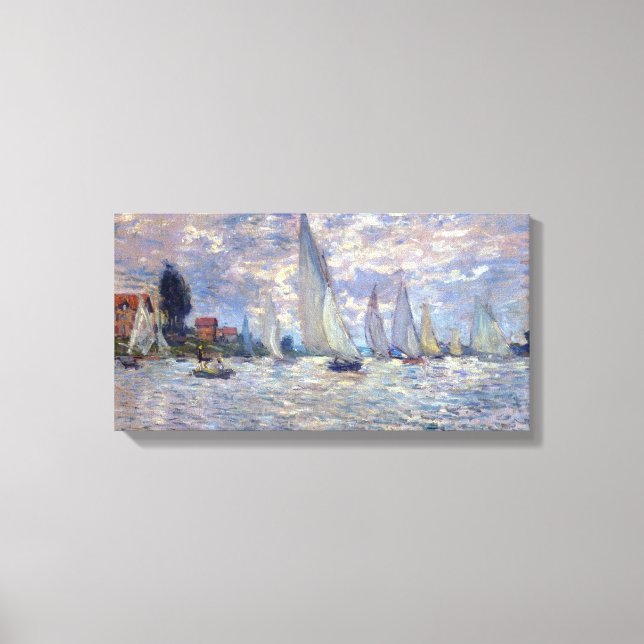 les Barques by Claude Monet Canvas Print (Front)