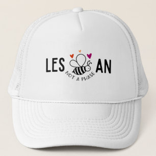 LES-Bee-AN Pride– Not a Phase Lesbian Flag & Bee Trucker Hat