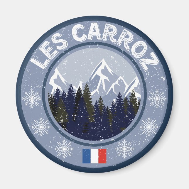 Les Carroz Station de Ski Magnet (Front)