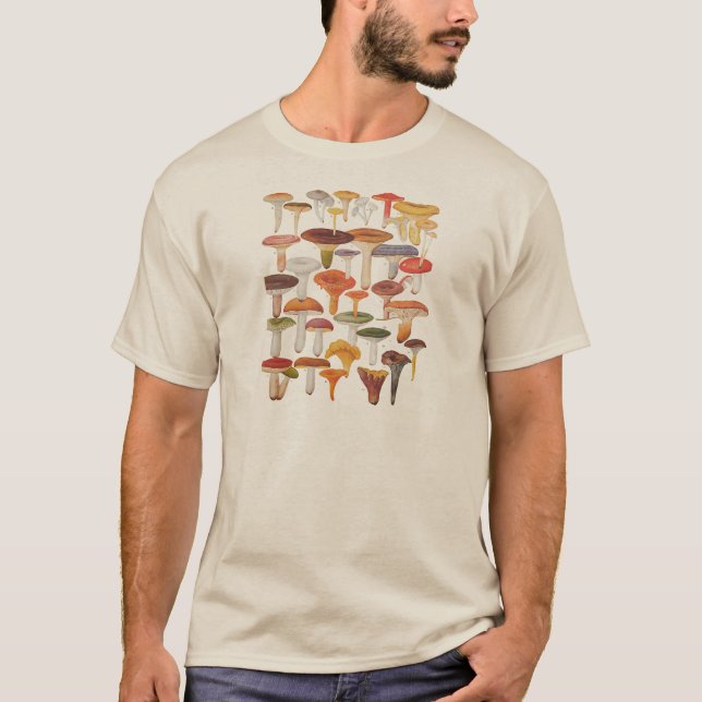 Les Champignons Mushrooms T-Shirt (Front)