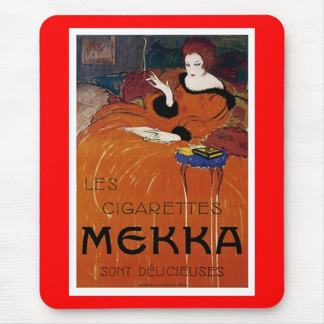 Les Cigarettes Mekka Mouse Mat (Front)