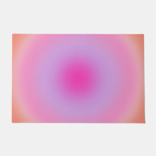 Les Couleurs 01 Orange And Pink Gradient Aura Doormat