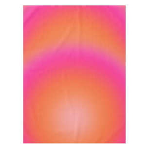 Les Couleurs 03 Hot Pink And Orange Gradient Aura Tablecloth