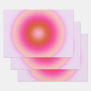 Les Couleurs 06 Lilac And Pink Gradient Aura Wrapping Paper Sheet