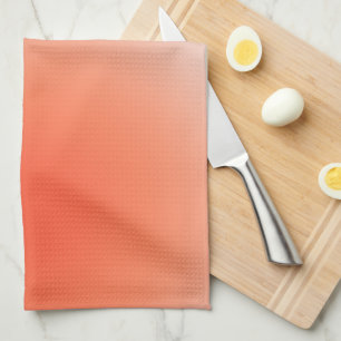 Les Couleurs 09 Orange Gradient Aura Tea Towel