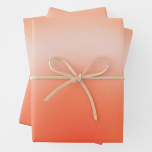 Les Couleurs 09 Orange Gradient Aura Wrapping Paper Sheet