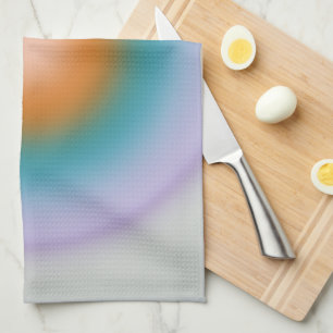Les Couleurs 10 Bright Colourful Gradient Aura Tea Towel
