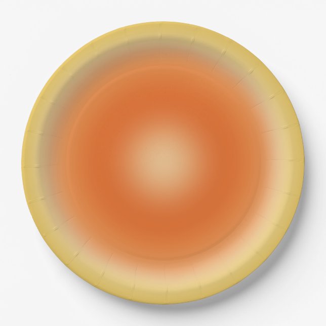 Les Couleurs 13 Sunshine Gradient Paper Plate (Front)