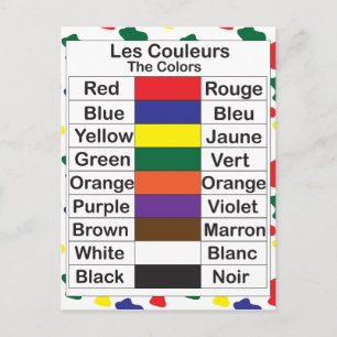 Les Couleurs Postcard
