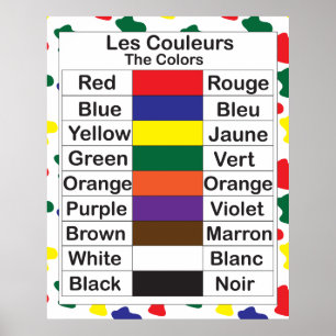 Les Couleurs Poster