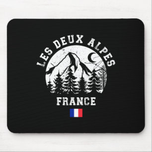 Les Deux Alpes France Alps Ski Resort Alpine Skiin Mouse Mat