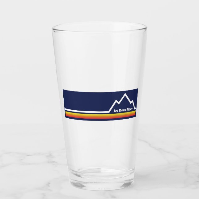 Les Deux Alpes France Glass (Front)