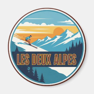 Les Deux Alpes France Travel Magnet