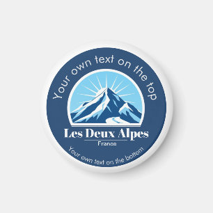 Les Deux Alpes Isère France ski resort souvenir  Magnet