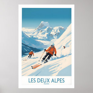 Les Deux Alpes Ski Print 1