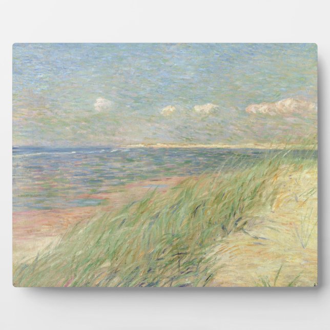Les Dunes du Zwin, Knokke, 1887 (oil on canvas) Plaque (Front)