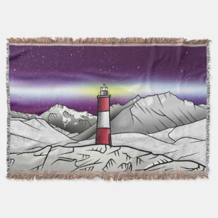 Les Eclaireurs Lighthouse Southern Argentina Throw Blanket