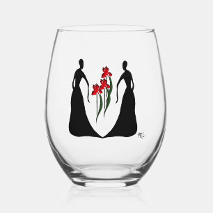 Les Femmes 16 oz. Stemless Wine Glass