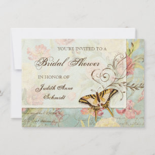 Les Fleurs Peony Rose Tulip Floral Flowers Wedding Invitation