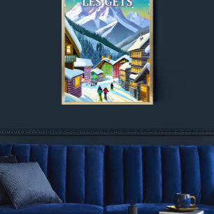 Les Gets : Authenticity Montagnarde Poster
