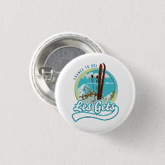 Les Gets france ski logo 3 Cm Round Badge