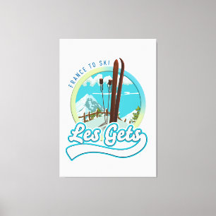 Les Gets france ski logo Canvas Print