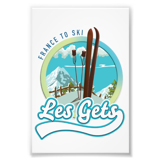Les Gets france ski logo Photo Print (Front)