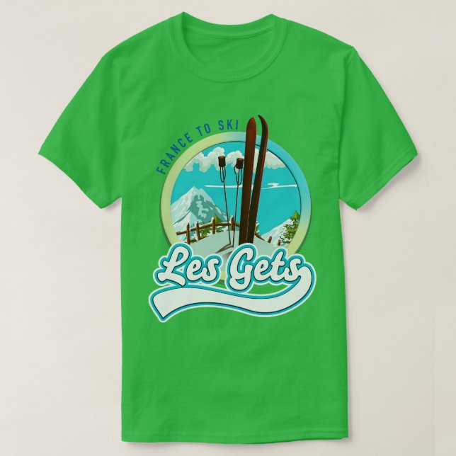 Les Gets france ski T-Shirt (Design Front)