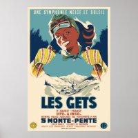 Les Gets, Savoie, France, Ski Poster