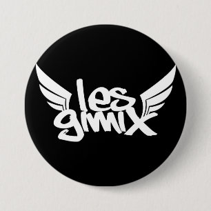 Les Gimix Black Logo Button