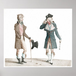 Les Incroyables - French Caricature Carle Vernet P Poster